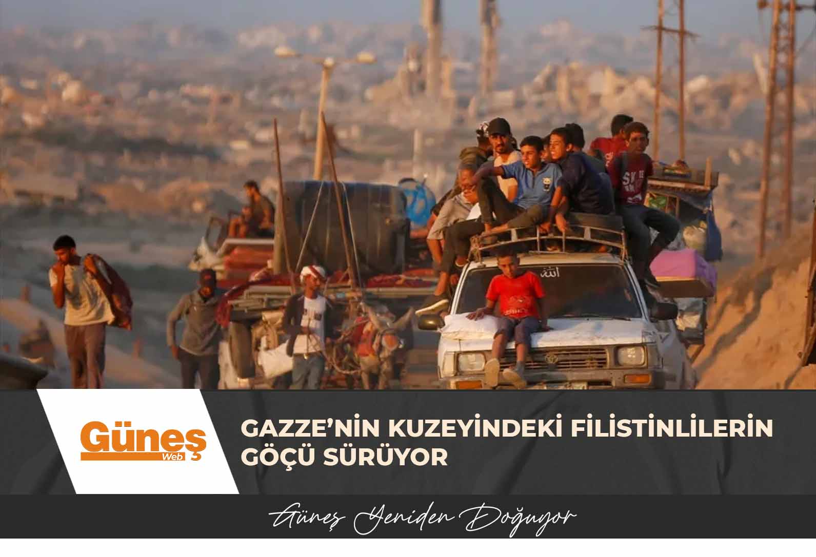Gazze’nin kuzeyindeki Filistinlilerin göçü sürüyor