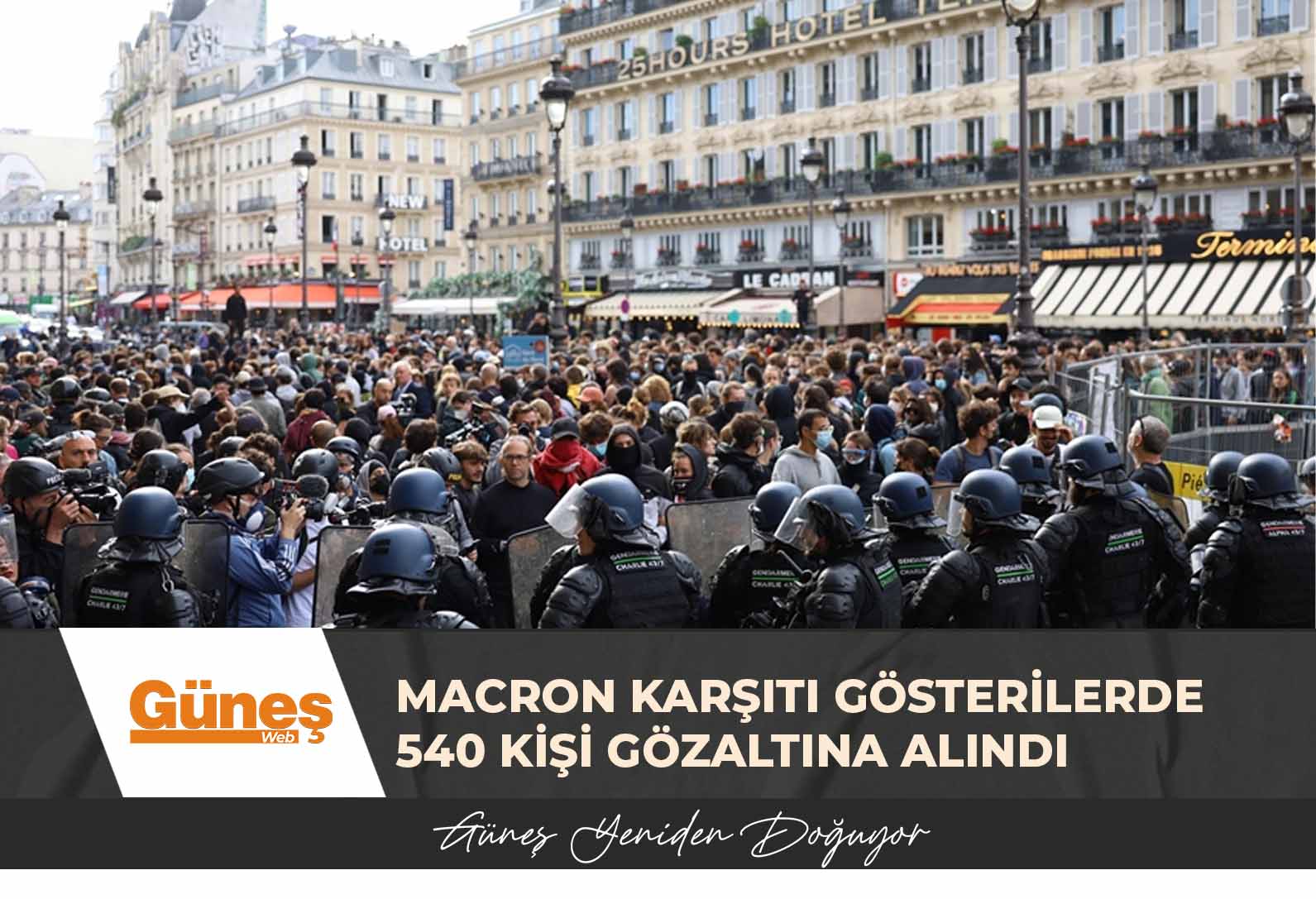Fransa’da Macron karşıtı gösterilerde 540 kişi gözaltına alındı