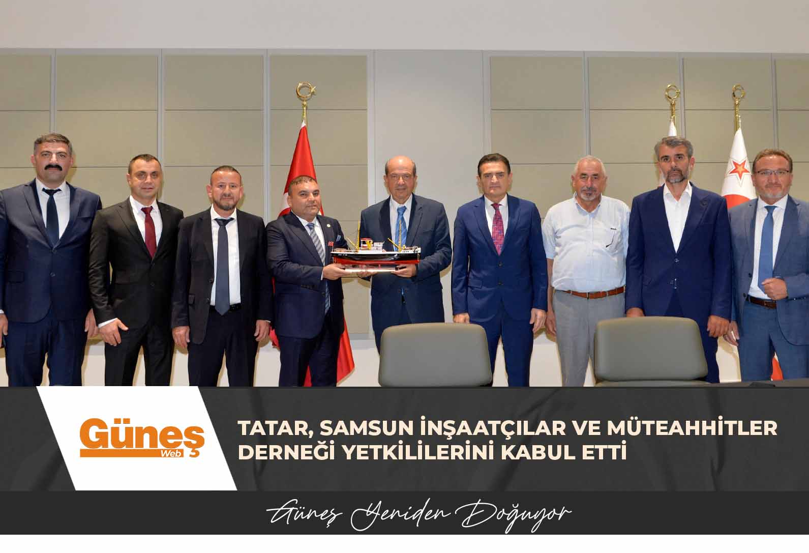 Tatar, Samsun İnşaatçılar ve Müteahhitler Derneği yetkililerini kabul etti