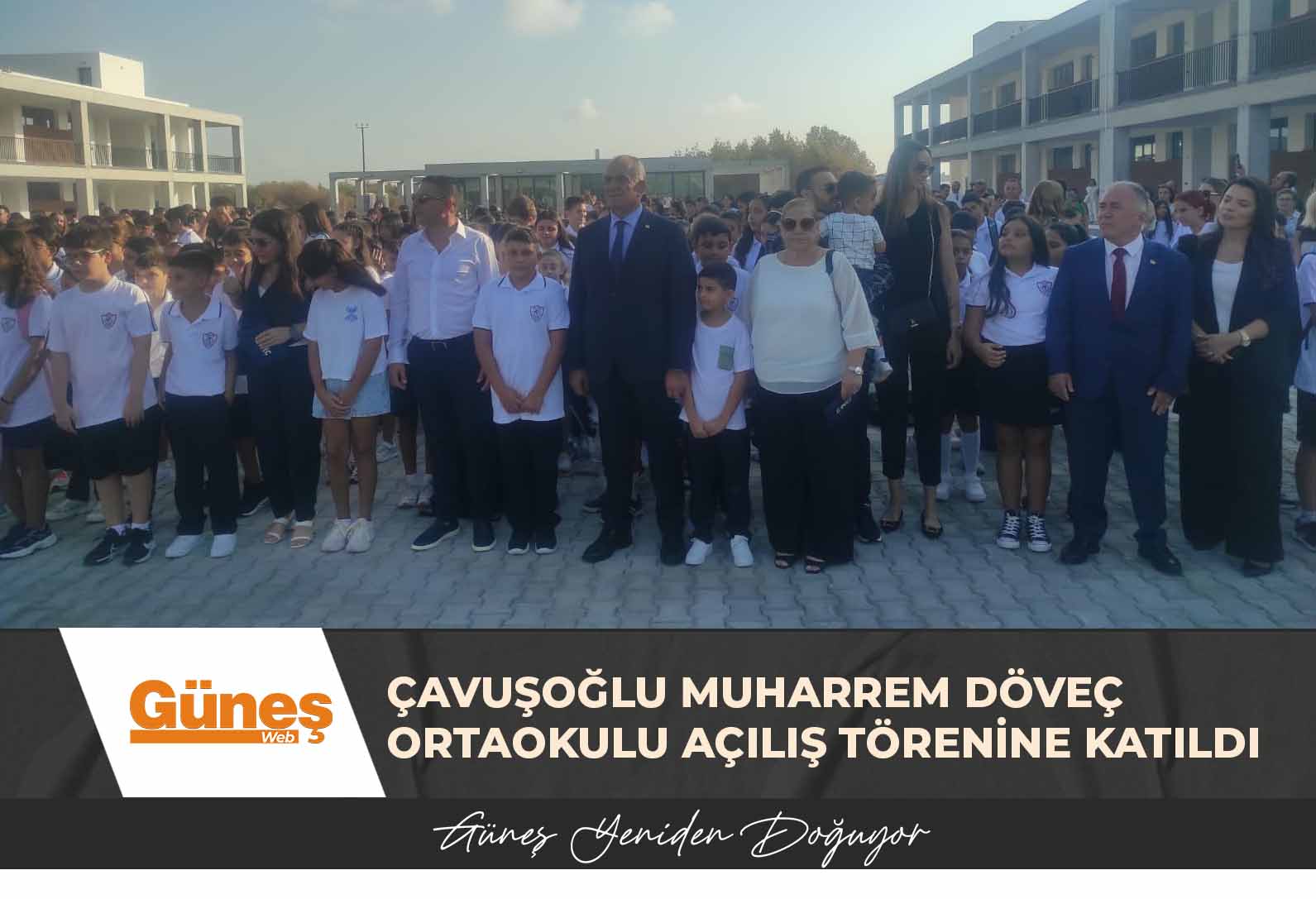 Çavuşoğlu Muharrem Döveç Ortaokulu açılış ve yeni eğitim-öğretim yılı başlama törenine katıldı