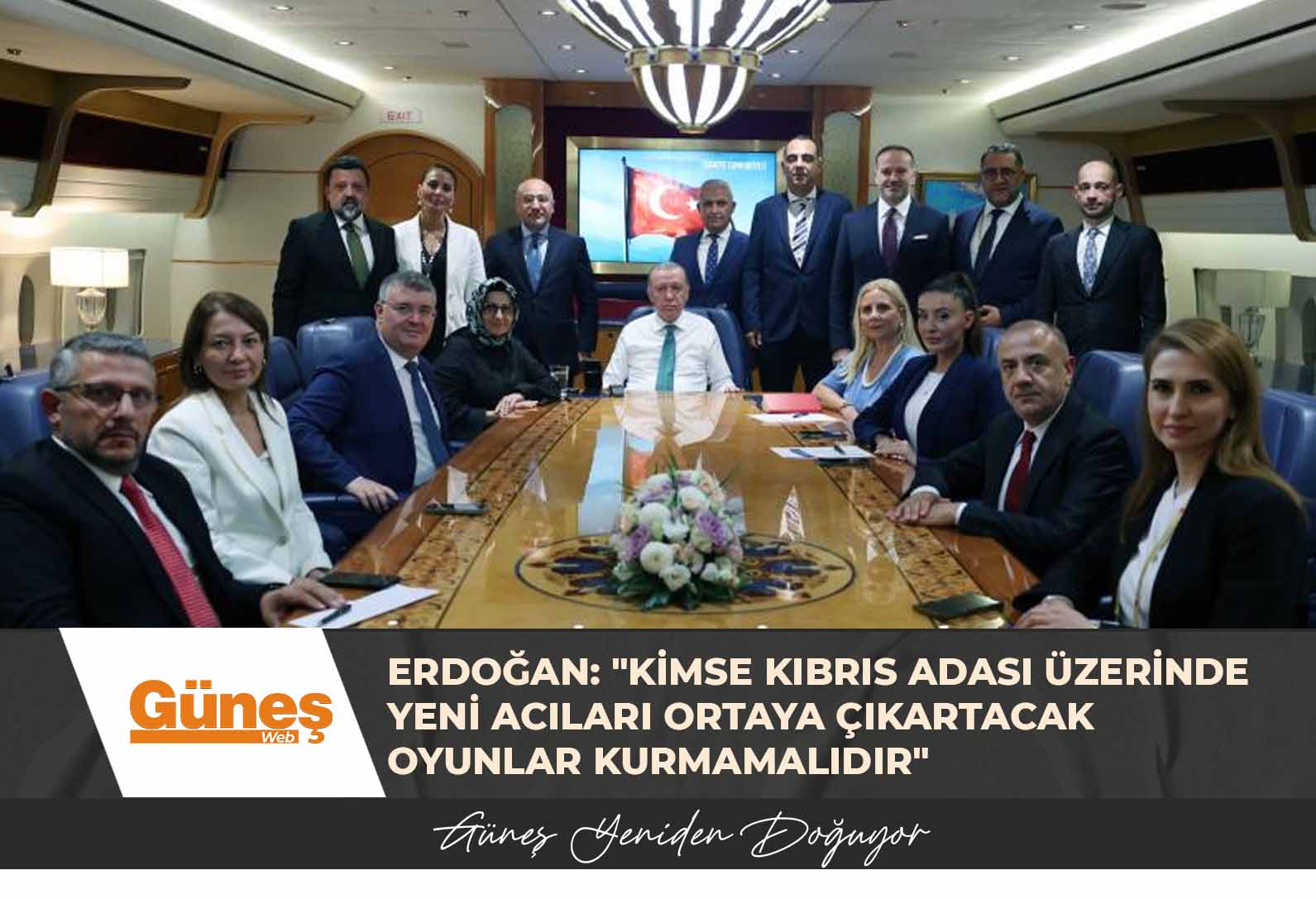 Erdoğan: “Kimse Kıbrıs adası üzerinde yeni acıları ortaya çıkartacak oyunlar kurmamalıdır”