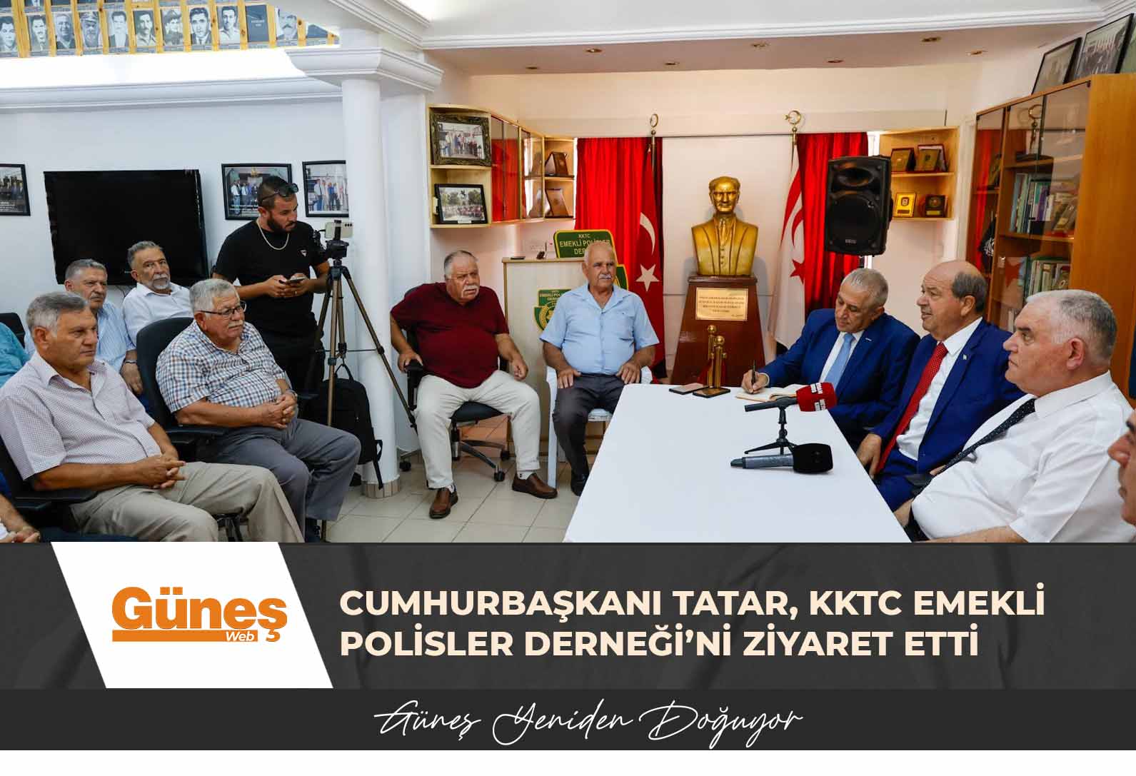 Cumhurbaşkanı Tatar, KKTC Emekli Polisler Derneği’ni ziyaret etti