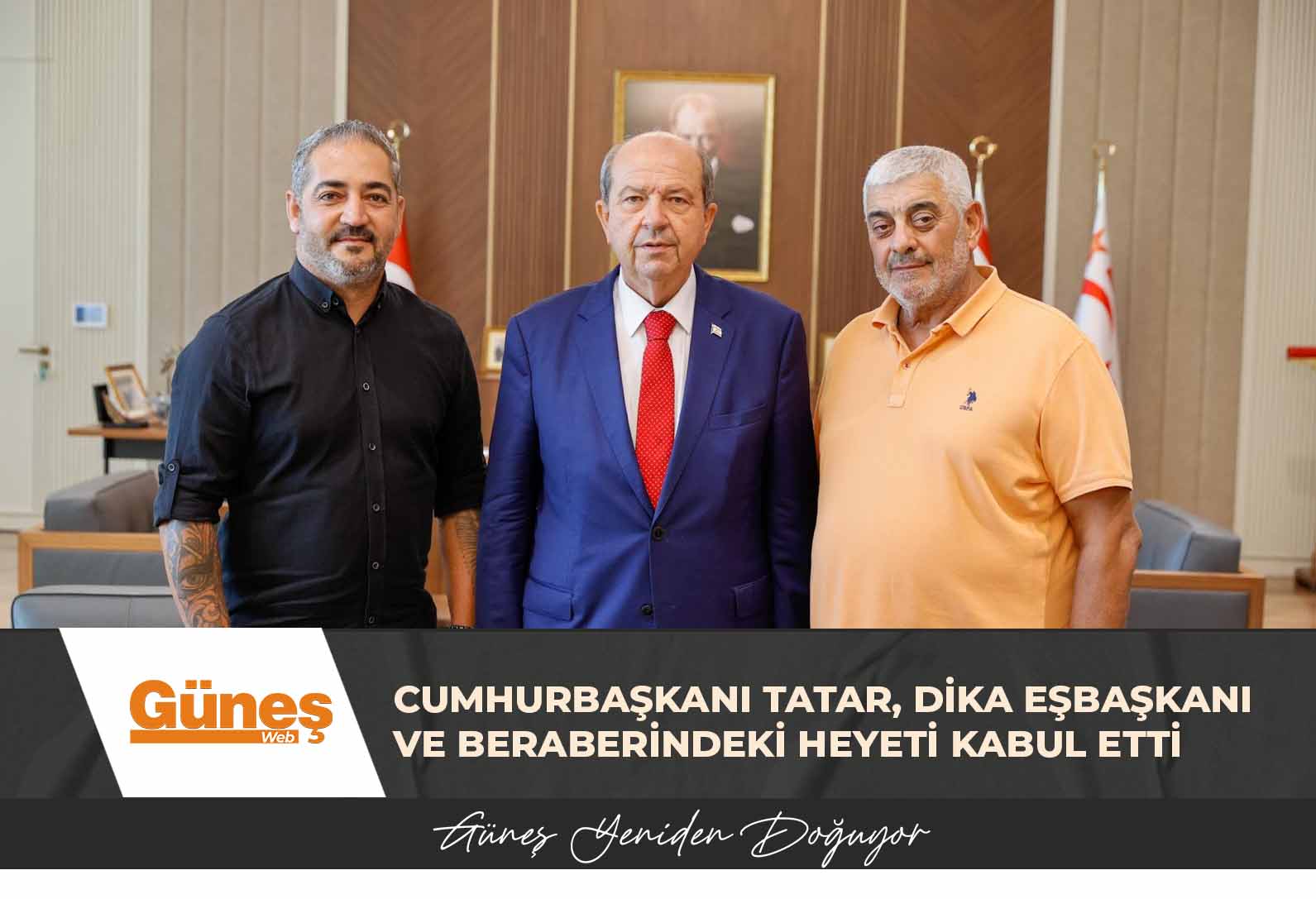 Cumhurbaşkanı Ersin Tatar, DİKA Eşbaşkanı ve beraberindeki heyeti kabul etti