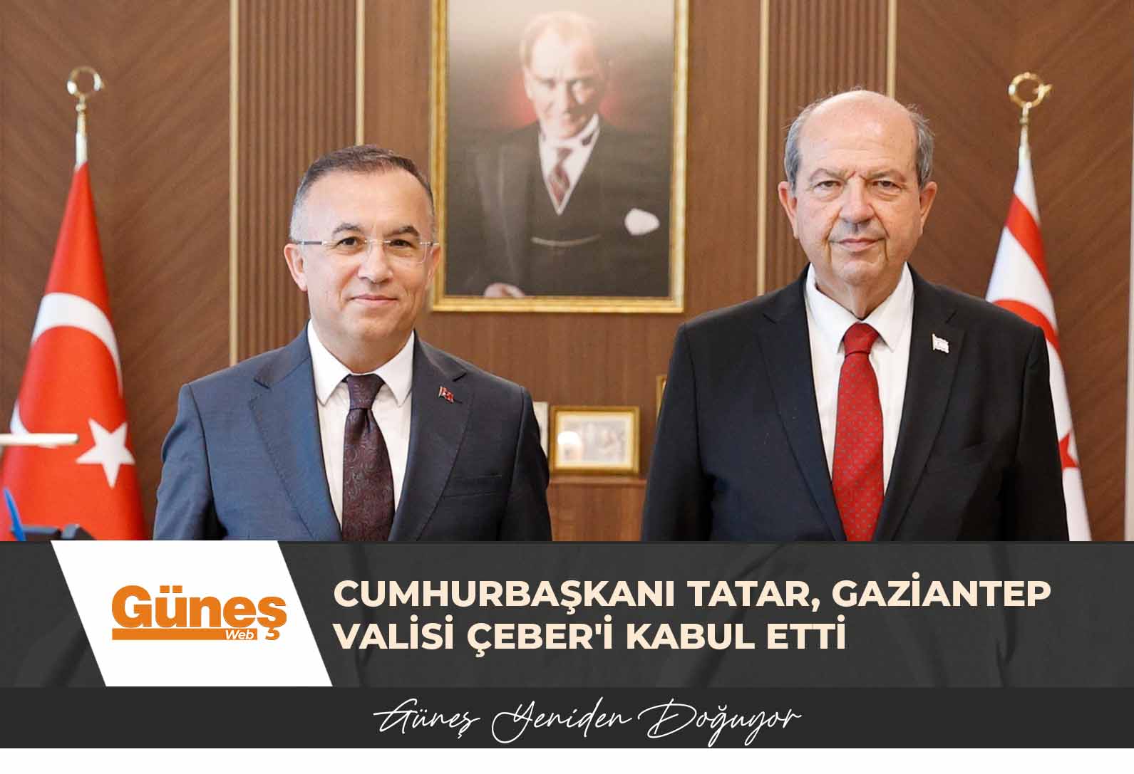 Cumhurbaşkanı Tatar, Gaziantep Valisi Çeber’i kabul etti