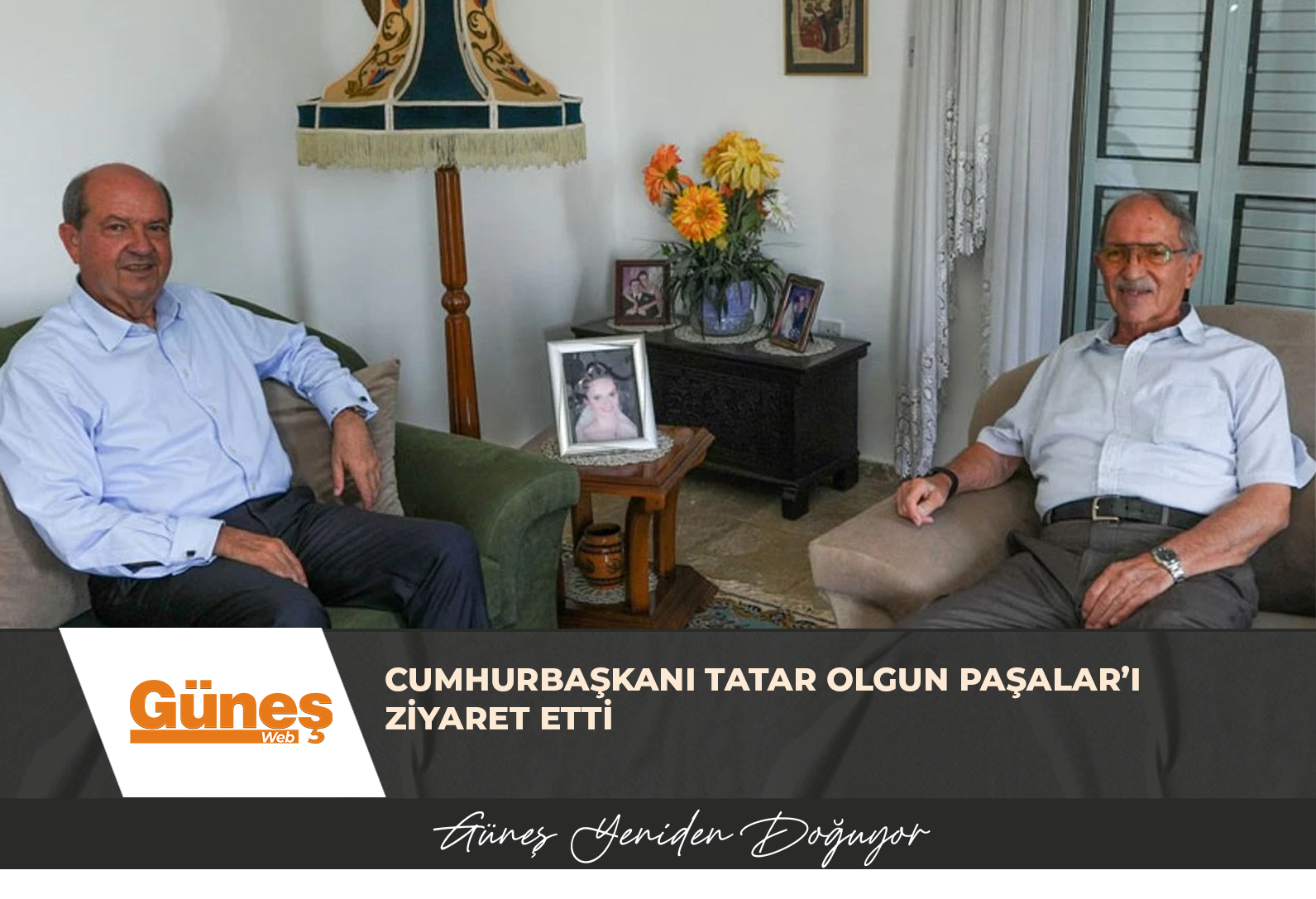 Cumhurbaşkanı Tatar Olgun Paşalar’ı ziyaret etti