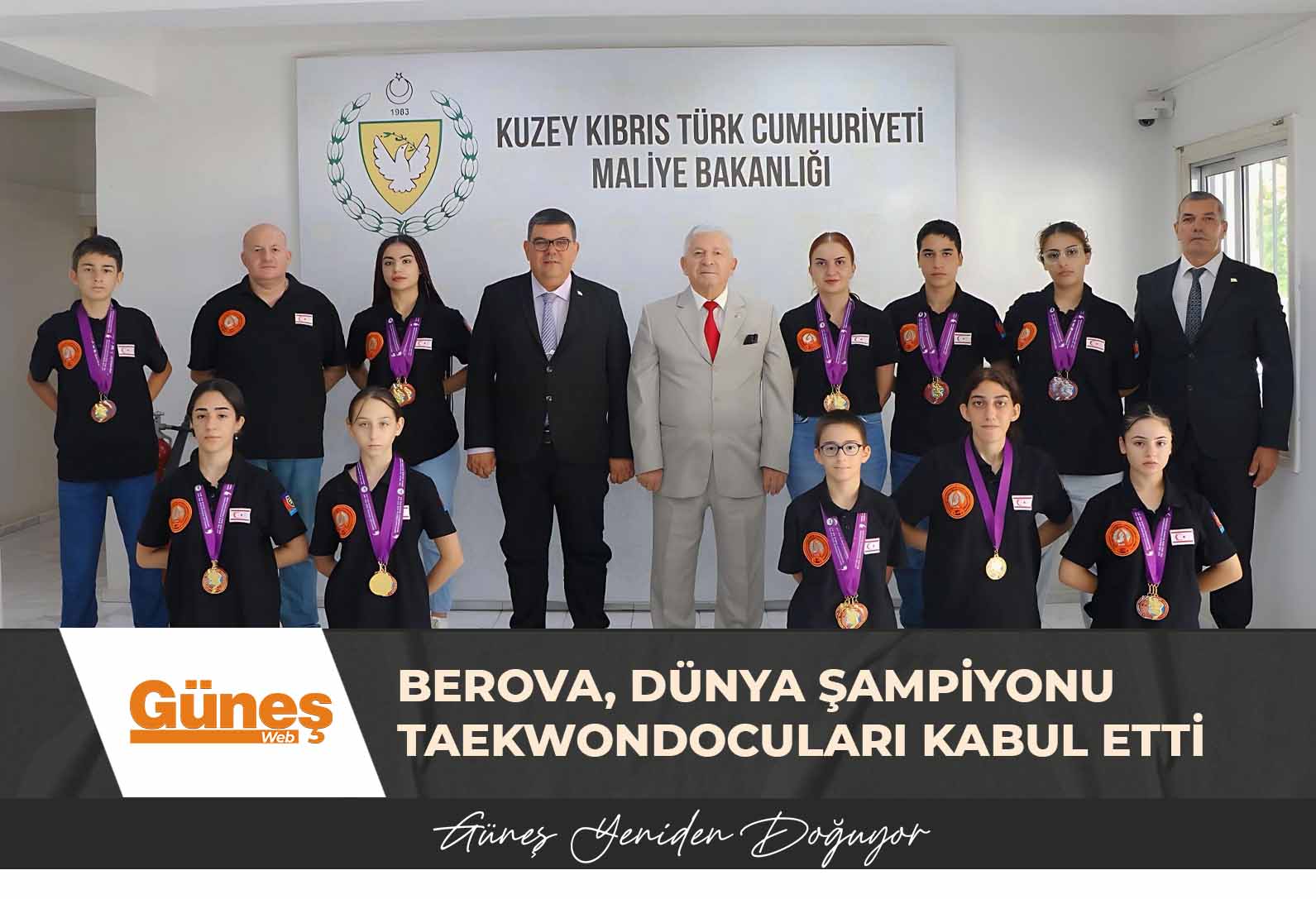 Berova, dünya şampiyonu taekwondocuları kabul etti