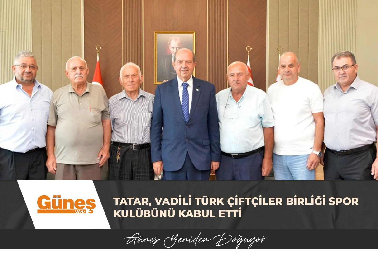 Tatar, Vadili Türk Çiftçiler Birliği Spor Kulübünü kabul etti