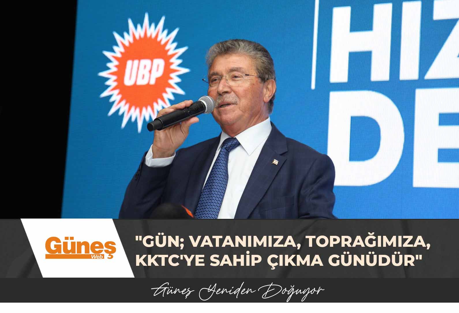 UBP GENEL BAŞKANI VE BAŞBAKAN ÜNAL ÜSTEL, LEFKE BULUŞMASINDA KONUŞTU