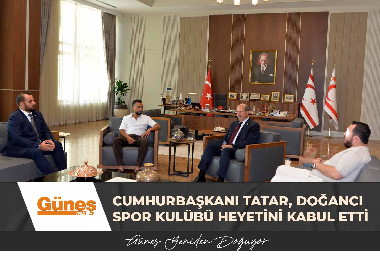 Cumhurbaşkanı Tatar, Doğancı Spor Kulübü heyetini kabul etti