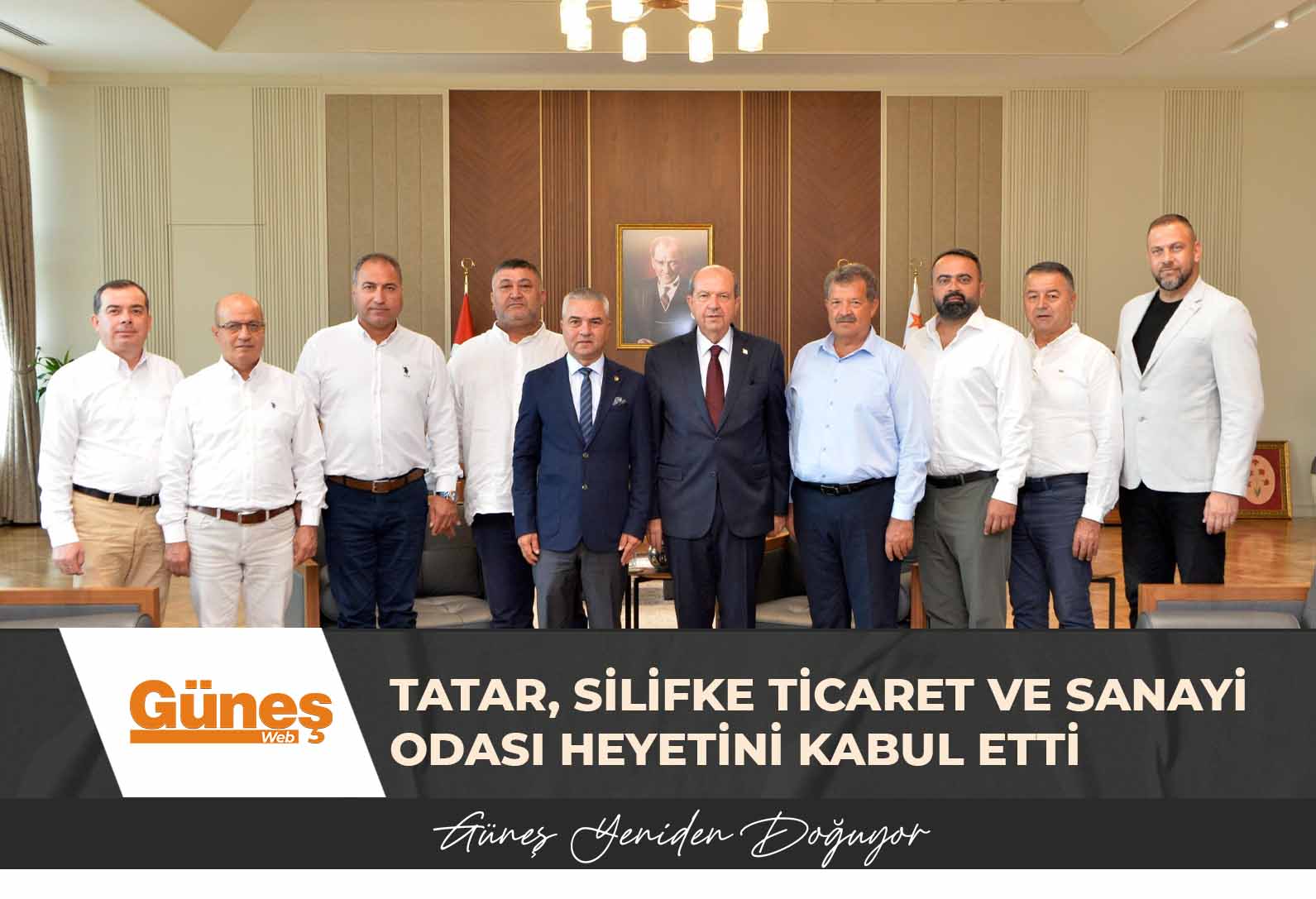 Cumhurbaşkanı Tatar, Silifke Ticaret ve Sanayi Odası heyetini kabul etti