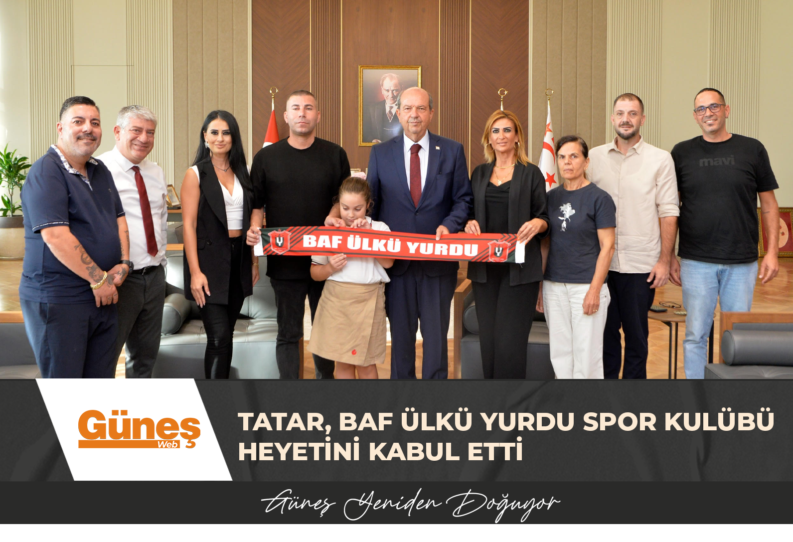 TATAR, BAF ÜLKÜ YURDU SPOR KULÜBÜ HEYETİNİ KABUL ETTİ