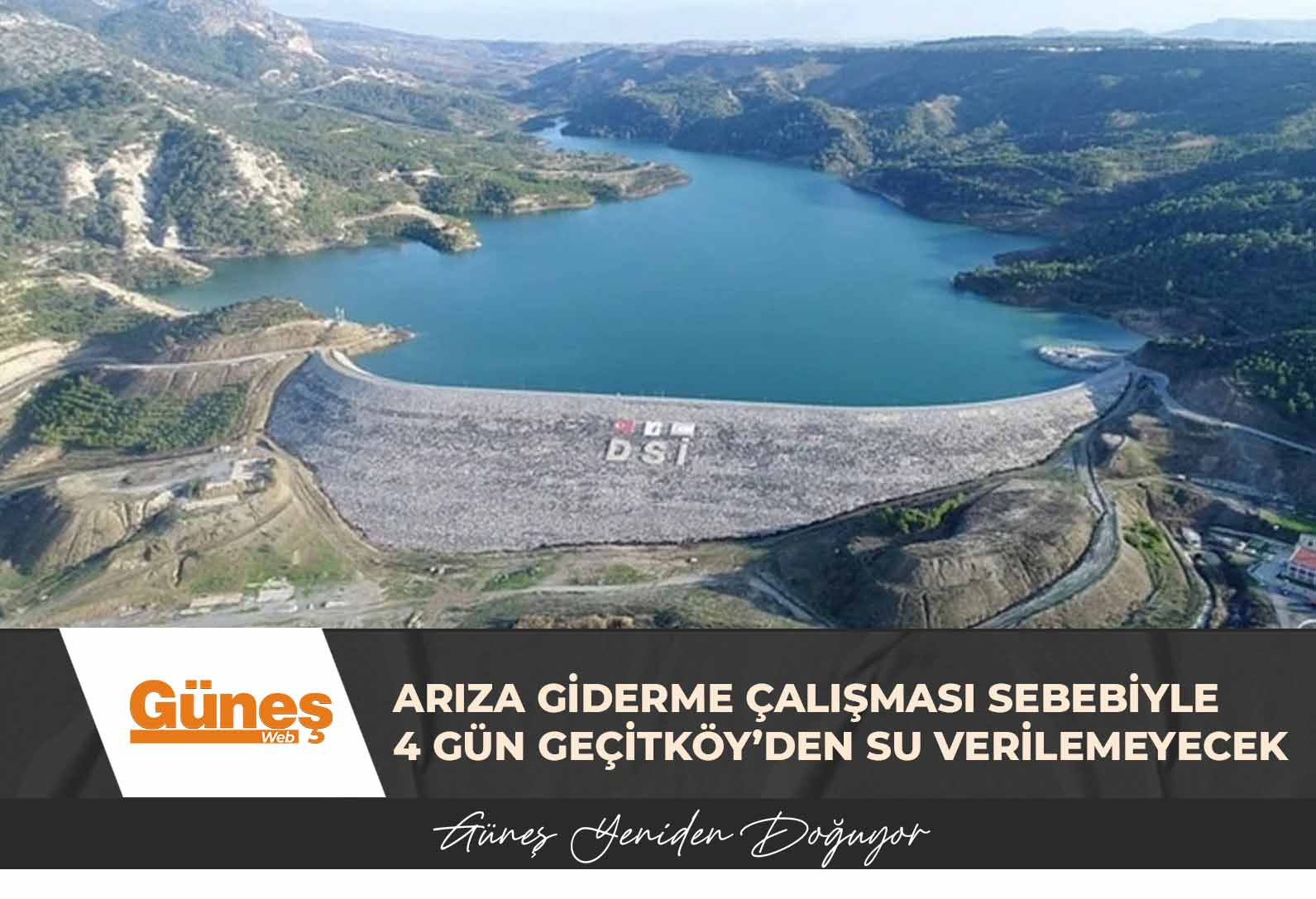 Arıza giderme çalışması sebebiyle 4 gün Geçitköy’den su verilemeyecek