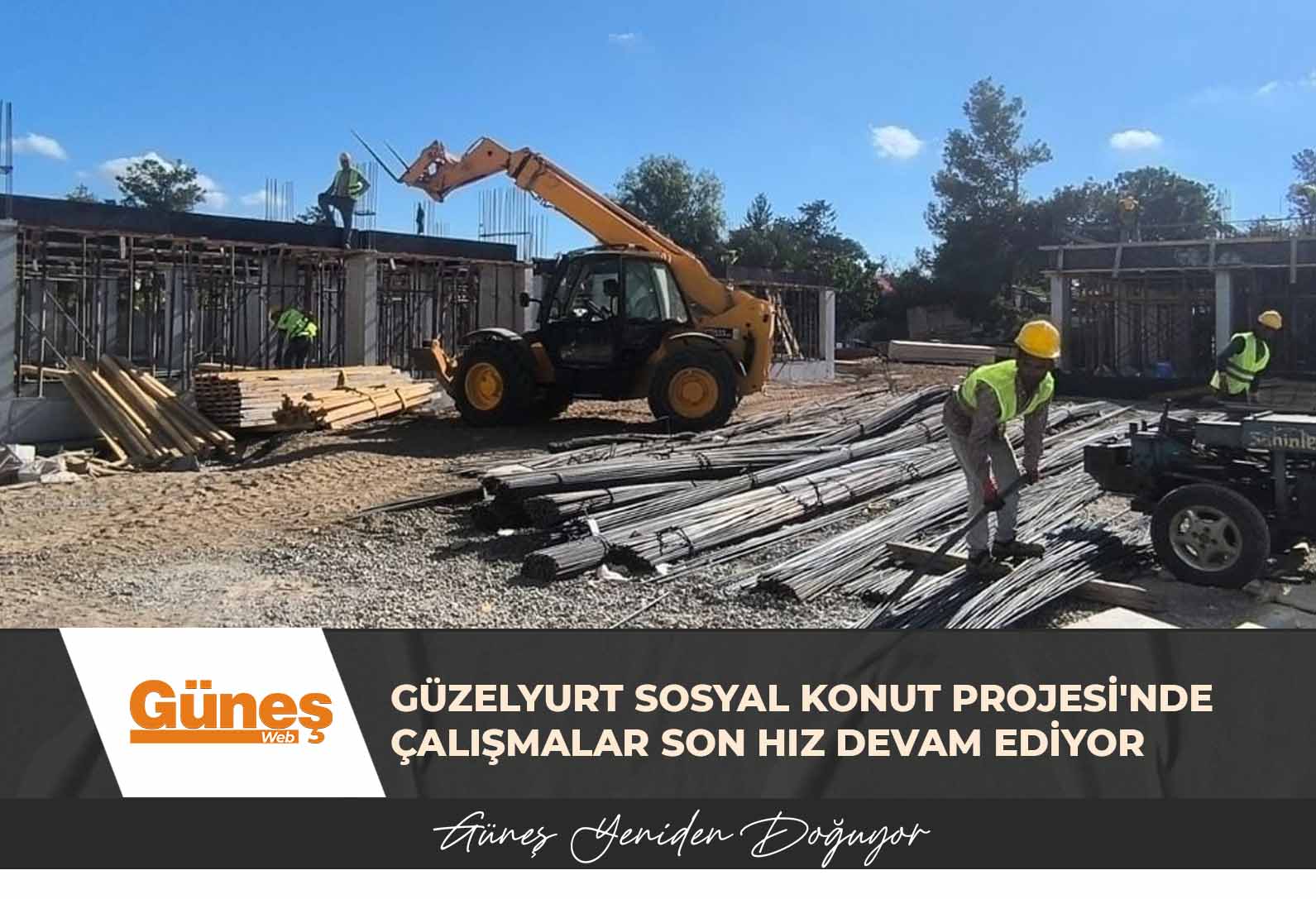 Güzelyurt Sosyal Konut Projesi’nde çalışmalar son hız devam ediyor
