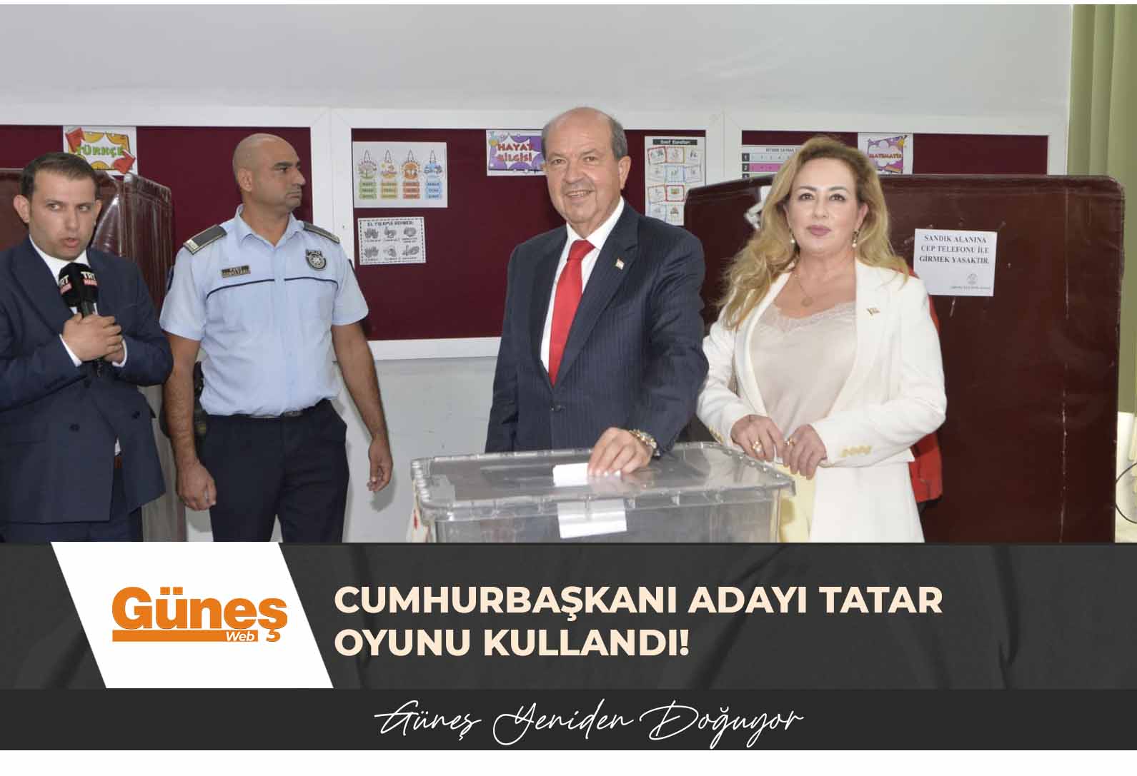 Cumhurbaşkanı adayı Tatar oyunu kullandı!