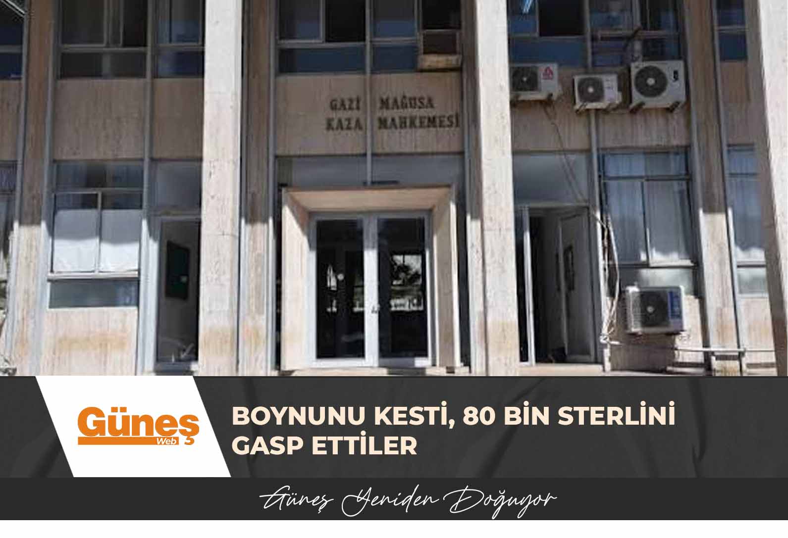 Boynunu kesti, 80 bin sterlini gasp ettiler