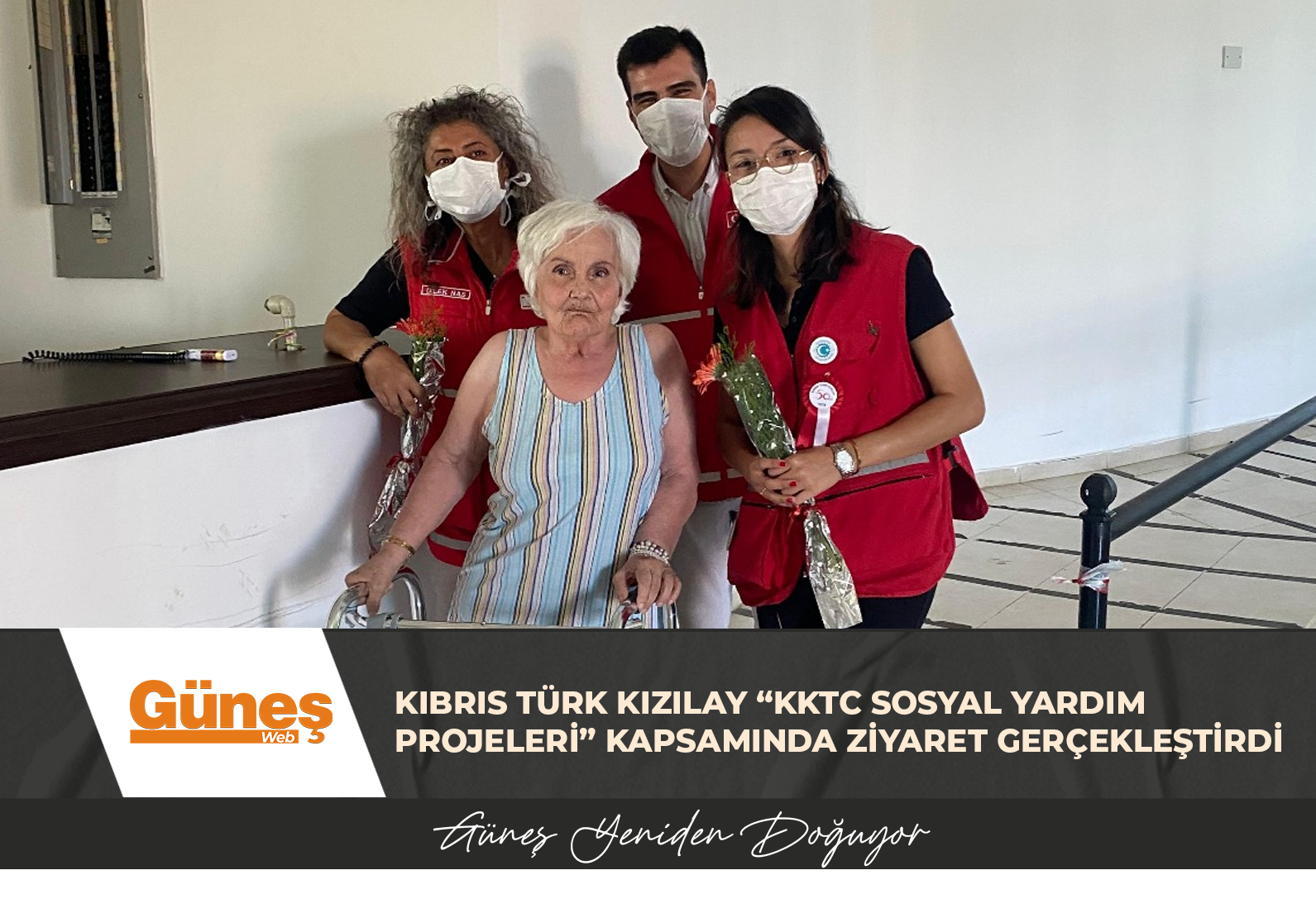 Kıbrıs Türk Kızılay “KKTC Sosyal Yardım Projeleri” kapsamında ziyaret gerçekleştirdi