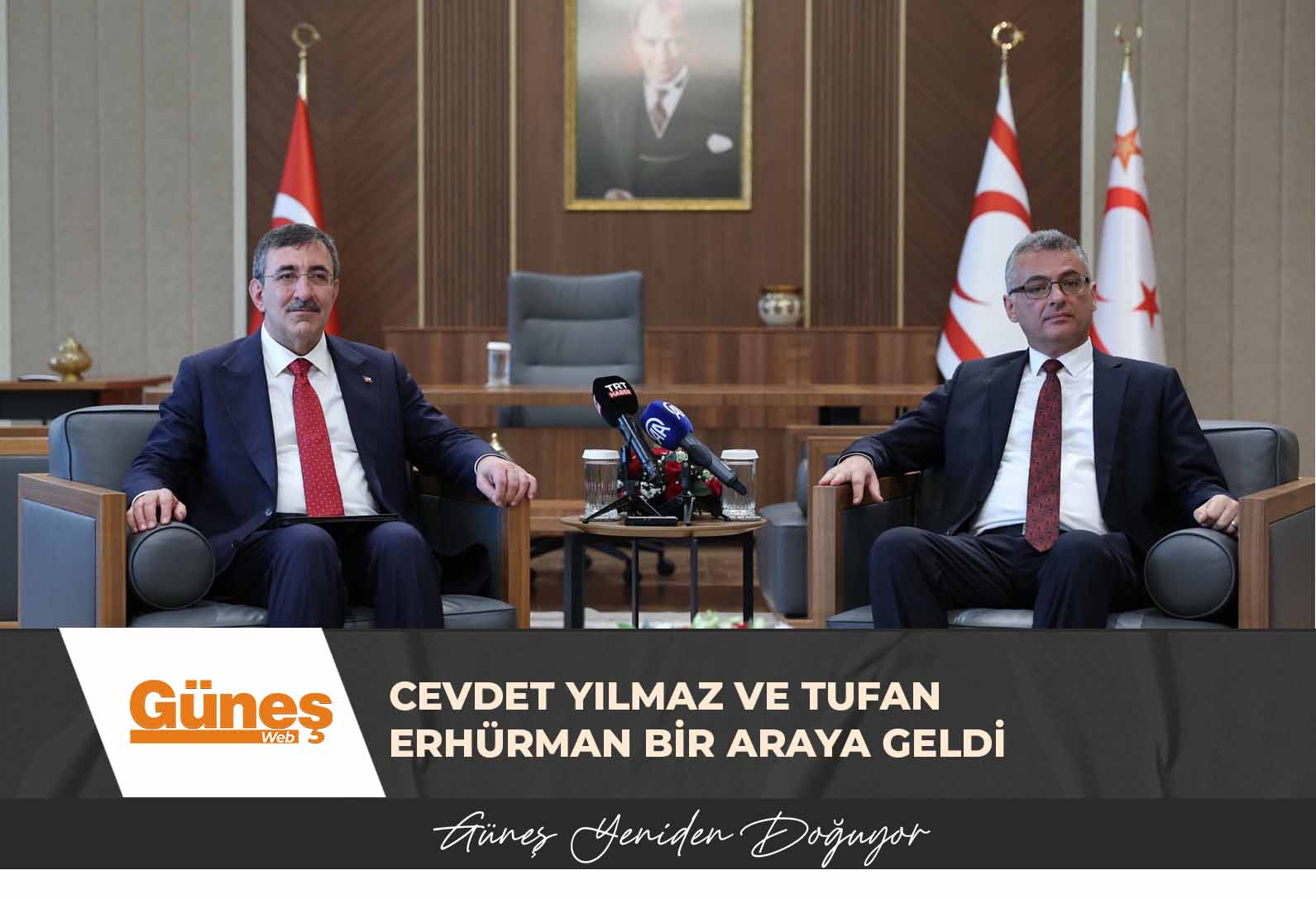 Cevdet Yılmaz ve Tufan Erhürman bir araya geldi