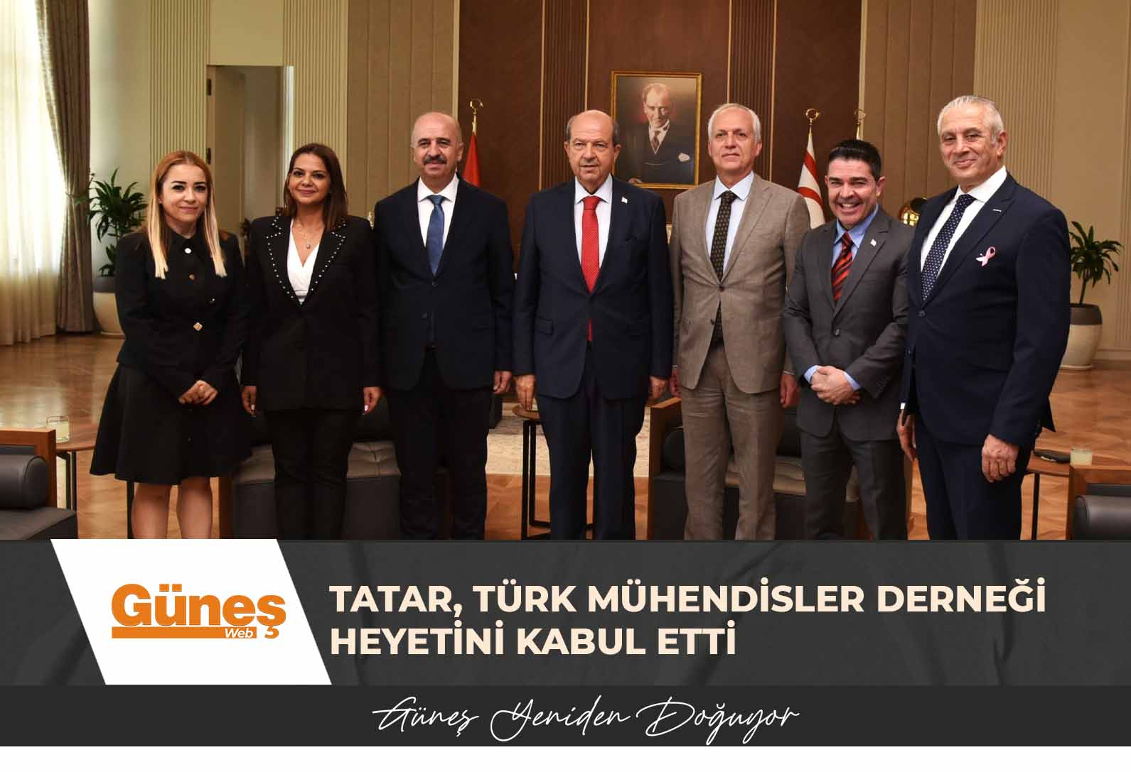 Cumhurbaşkanı Tatar, Türk Mühendisler Derneği heyetini kabul etti