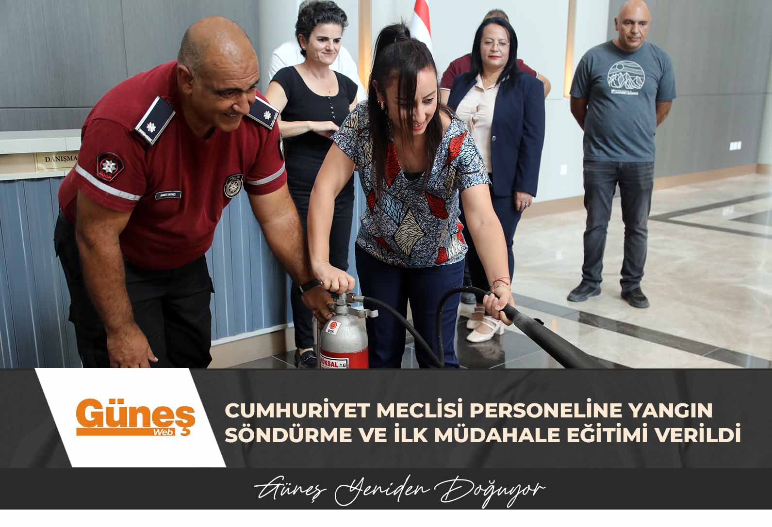 Cumhuriyet Meclisi personeline yangın söndürme ve ilk müdahale eğitimi verildi
