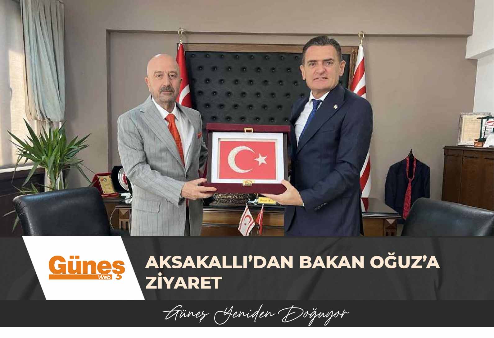 Aksakallı’dan Bakan Oğuz’a ziyaret