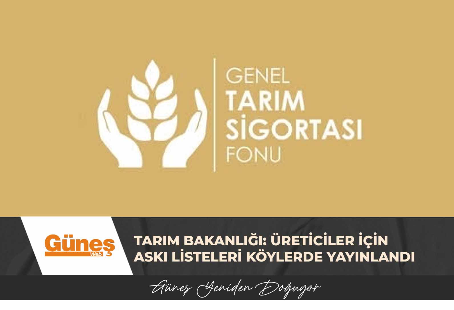 Tarım Bakanlığı: Üreticiler İçin Askı Listeleri Köylerde Yayınlandı