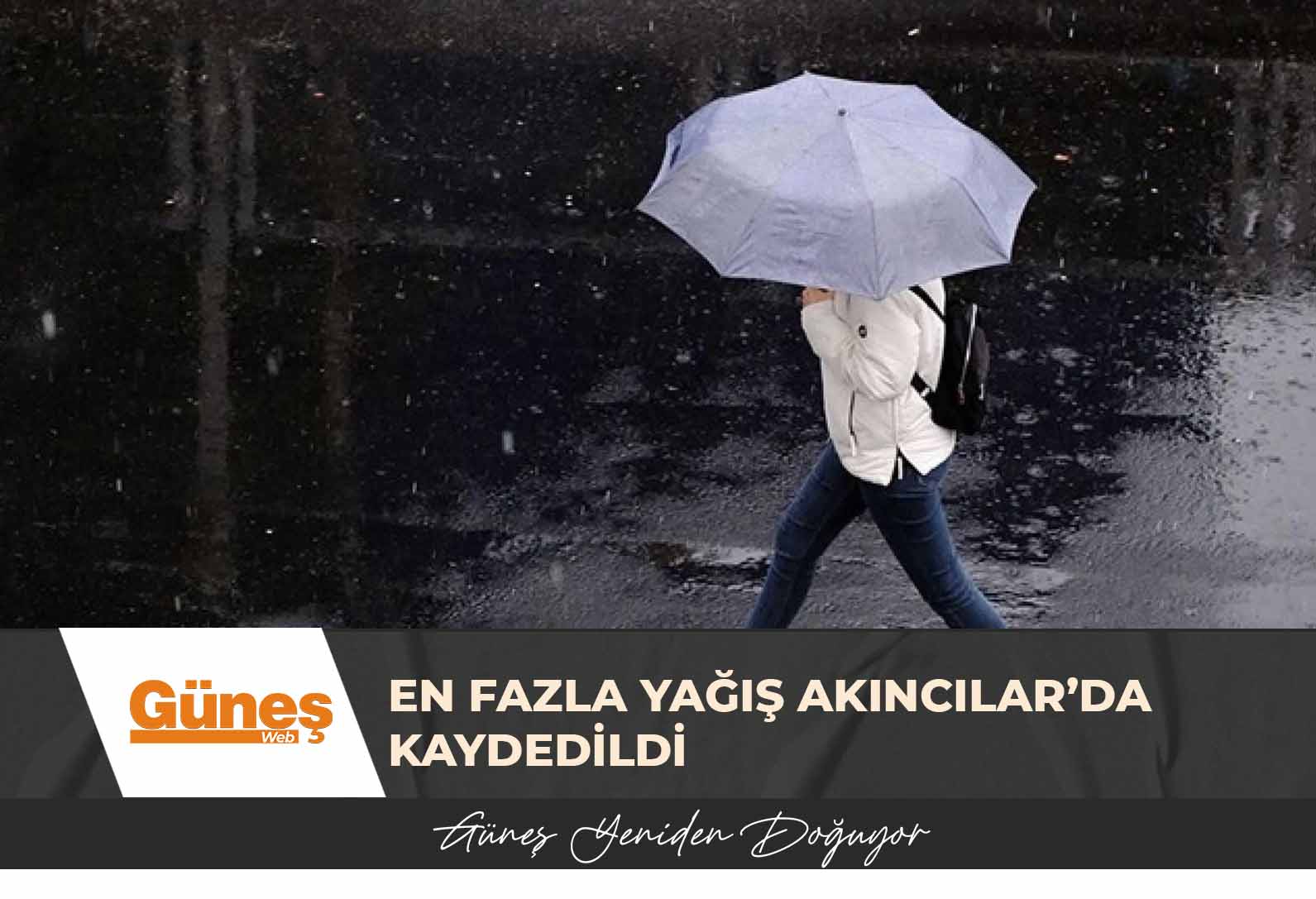En fazla yağış Akıncılar’da kaydedildi