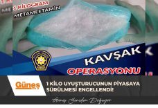 1 kilo uyuşturucunun piyasaya sürülmesi engellendi!