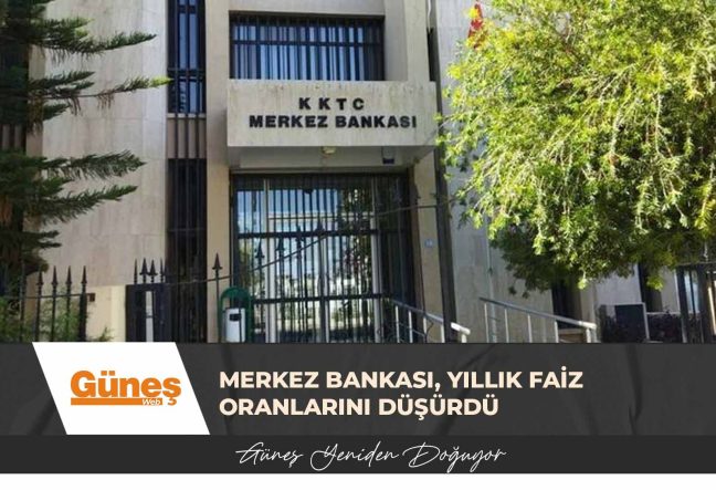 Merkez Bankası, yıllık faiz oranlarını düşürdü