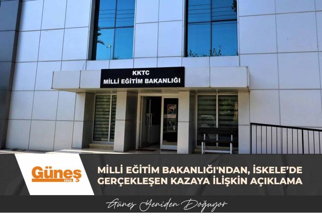 Milli Eğitim Bakanlığı, İskele’de iki okul otobüsünün karıştığı kazaya ilişkin açıklama yaptı