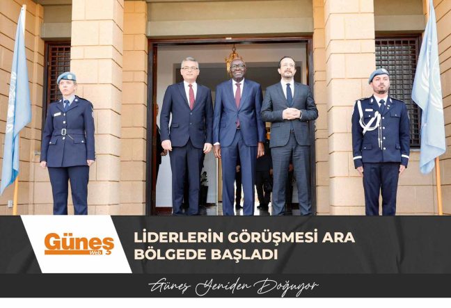 Liderlerin görüşmesi ara bölgede başladı