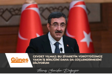 Cevdet Yılmaz: Bu ziyaretin yürüttüğümüz yakın iş birliğini daha da güçlendirmesini diliyorum