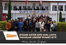 Efsane Aktör Ediz Hun, Lapta Yavuzlar Lisesini Ziyaret Etti