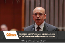 Şimşek, KKTC’nin 42. kuruluş yıl dönümü resepsiyonuna katıldı