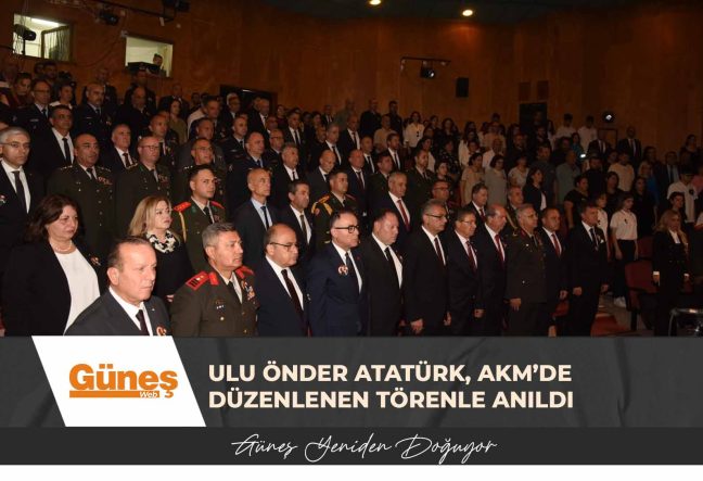 Ulu Önder Atatürk, AKM’de düzenlenen törenle anıldı