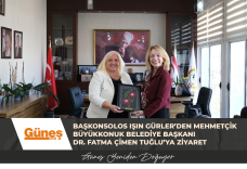 Başkonsolos Işın Gürler’den Mehmetçik Büyükkonuk Belediye Başkanı Dr. Fatma Çimen Tuğlu’ya Ziyaret