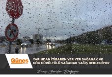 Yarından itibaren dört gün yer yer sağanak ve gök gürültülü sağanak yağış bekleniyor