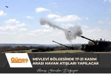 Mevlevi bölgesinde 17-21 Kasım arası havan atışları yapılacak