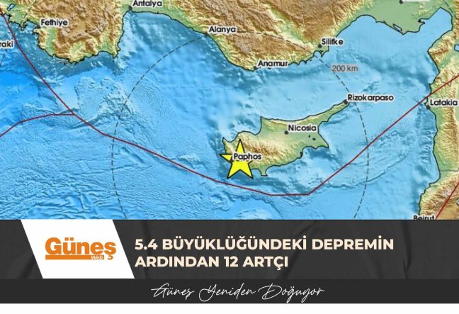 5.4 büyüklüğündeki depremin ardından 12 artçı
