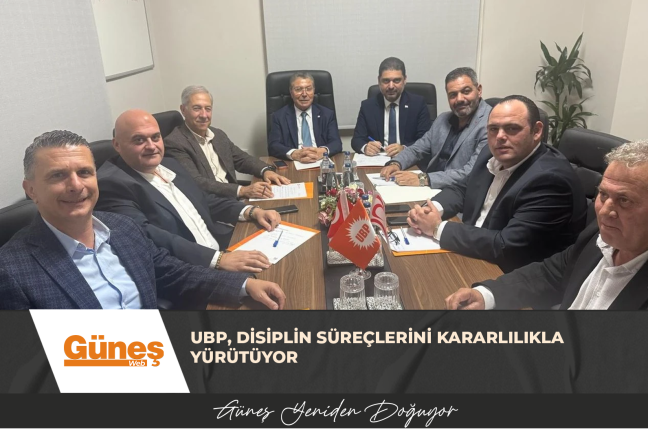 UBP, DİSİPLİN SÜREÇLERİNİ KARARLILIKLA YÜRÜTÜYOR