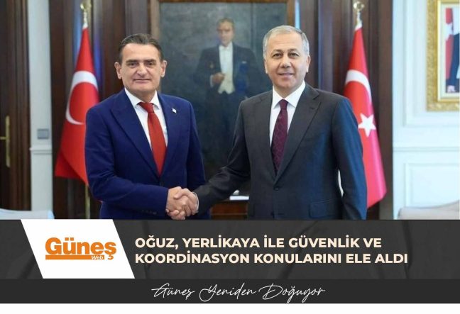 Dursun Oğuz, Türkiye İçişleri Bakanı Yerlikaya ile güvenlik ve koordinasyon konularını ele aldı