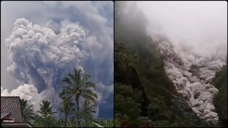 Endonezya’da Semeru Yanardağı patladı!  Alarm seviyesi en yüksek düzeyde