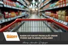 Kasım ayı hayat pahalılığı oranı yüzde 0,81 olarak açıklandı