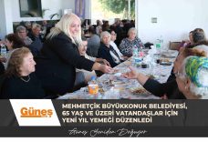 Mehmetçik Büyükkonuk Belediyesi, 65 yaş ve üzeri vatandaşlar için yeni yıl yemeği düzenledi