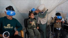 Gazze’de savaş travması yaşayan çocuklar sanal gerçeklikle rehabilite ediliyor