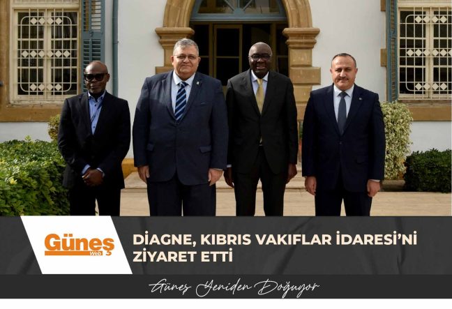 BMGS Kıbrıs Özel Temsilcisi Diagne, Kıbrıs Vakıflar İdaresi’ni ziyaret etti