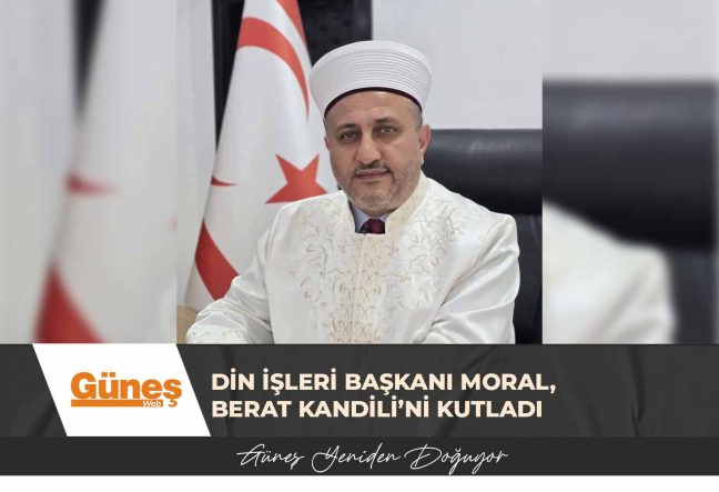 Din İşleri Başkanı Moral, Berat Kandili’ni kutladı