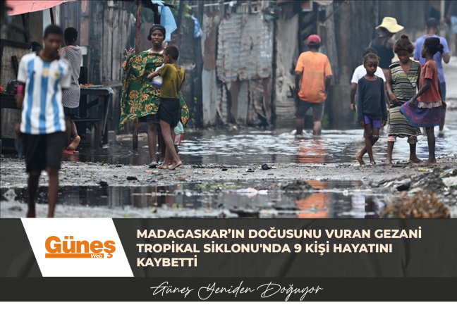 Madagaskar’ın doğusunu vuran Gezani Tropikal Siklonu’nda 9 kişi hayatını kaybetti