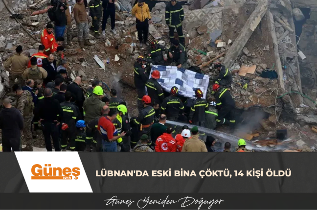LÜBNAN’DA ESKİ BİNA ÇÖKTÜ, 14 KİŞİ ÖLDÜ