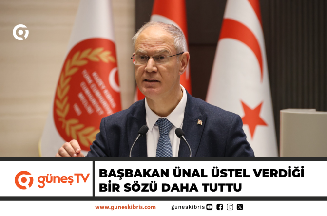 BAŞBAKAN ÜNAL ÜSTEL VERDİĞİ BİR SÖZÜ DAHA TUTTU