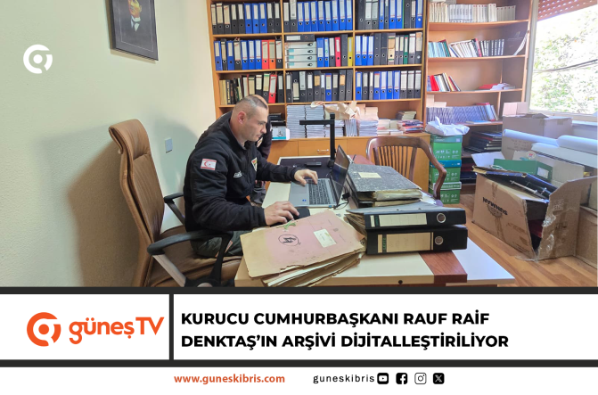Kurucu Cumhurbaşkanı Rauf Raif Denktaş’ın arşivi dijitalleştiriliyor